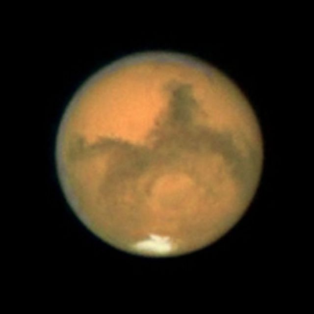 Marte visto desde el espacio.