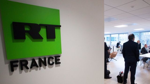 A photo of RT's French bureau
