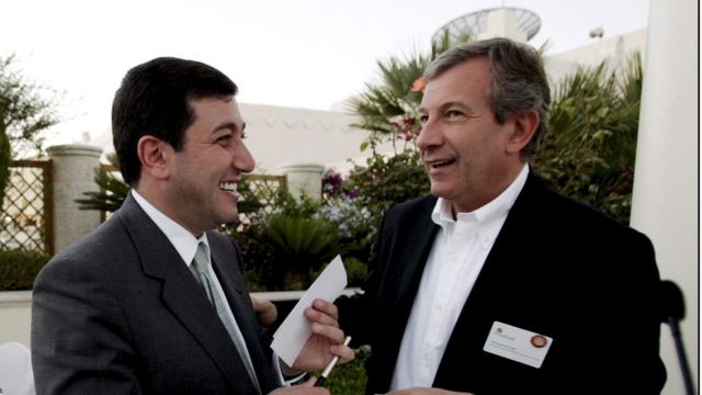 باسم عوض الله وريتشارد آتياس رئيس شركة لتنظيم المؤتمرات والحفلات - 2006