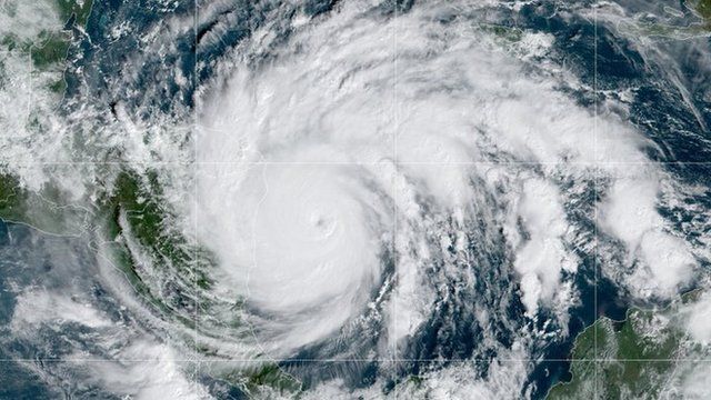 Vista del huracán Iota el 16 de noviembre.