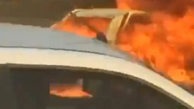 خودرو سوخته شده
