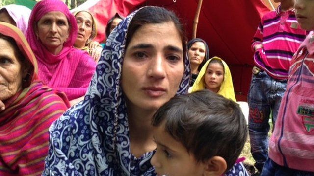 Picture of Zulekha Khatoon in Pakistan administered Kashmir in August 2015