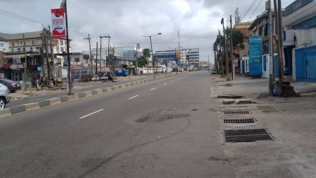 Empty Lagos road