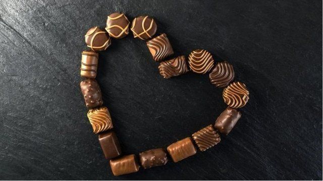 巧克力也是情侣喜欢赠送的礼品之一。(photo:BBC)