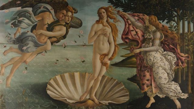 Sandro Botticelli-nin "Veneranın doğulması" əsəri