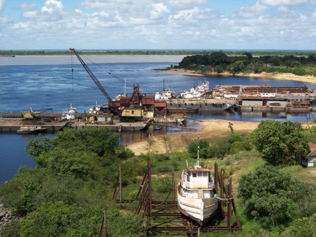 Puerto Ferrominero en Ciudad. Guayana.