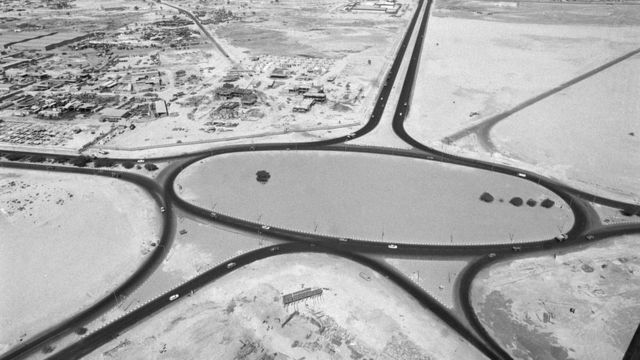 1977 के दुबई का एक दृश्य