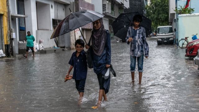 低洼的马尔代夫是最受全球变暖威胁国家之一。(photo:BBC)