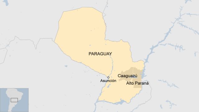 Mapa de Paraguay