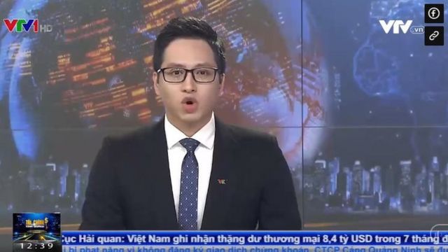 BTV Anh Quang dùng từ "sống ký sinh trùng" trong "Bản tin tài chính" phát sóng ngày 17/8 trên VTV1