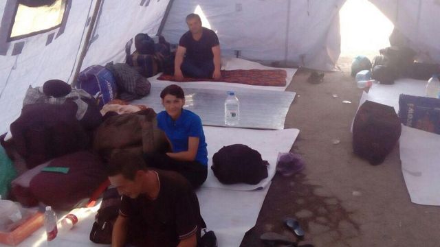 Палаточный лагерь узбекских мигрантов под Ростовом-на-Дону