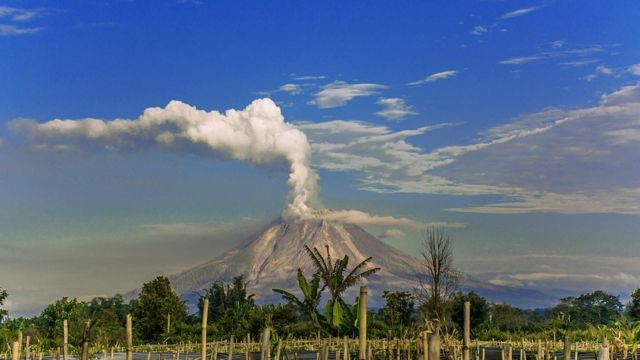 Volcan en actividad