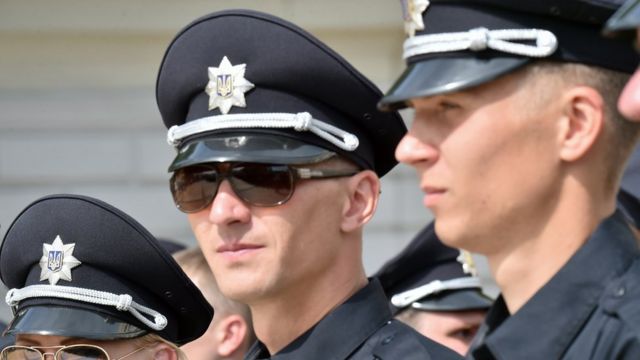 офицеры украинской полиции