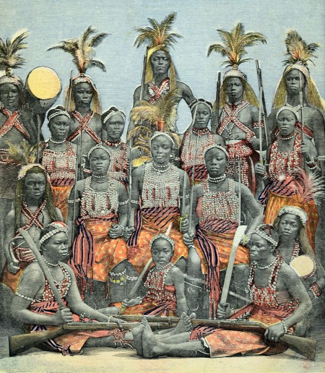Las guerreras de Dahomey, 1897.