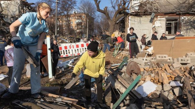 Repercussions of an explosion in Kyiv.  Archives