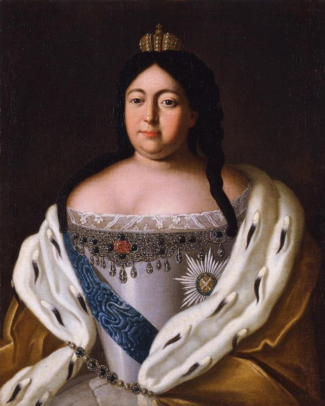 Retrato da imperatriz Anna Ioannovna (1693-1740)