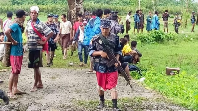 ကျေးရွာသားတွေအပြင် နယ်ခြားစောင့်ရဲတပ်ဖွဲ့ကလည်းရှာဖွေမှုတွေလုပ်နေ