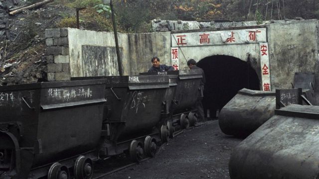 Mineração de carvão na China