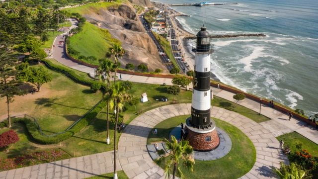 Vista aérea del Malecón de Miraflores