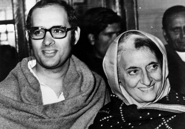 संजय गांधी और इंदिरा गांधी