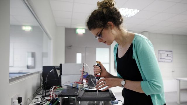 Laboratorio genético.