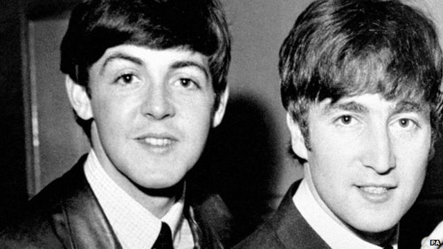 Paul McCartney and John Lenon in 1963