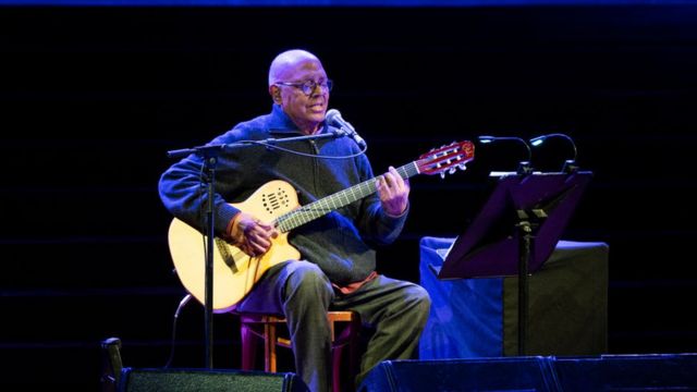 Pablo Milanés en junio de 2022, en su último recital en La Habana.