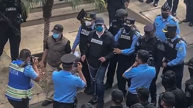 El arresto de Juan Orlando Hernández