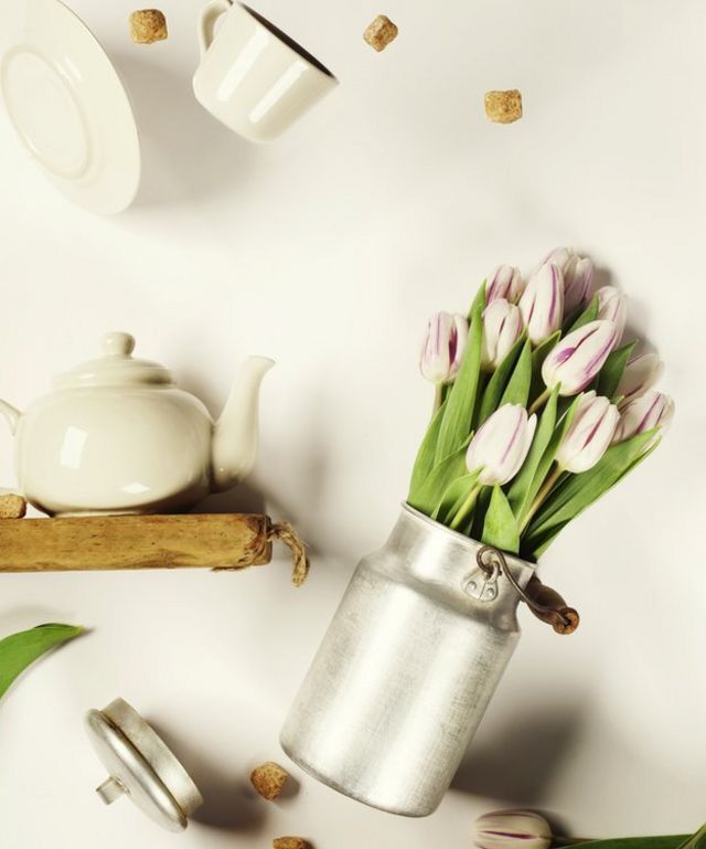 flores y té volando