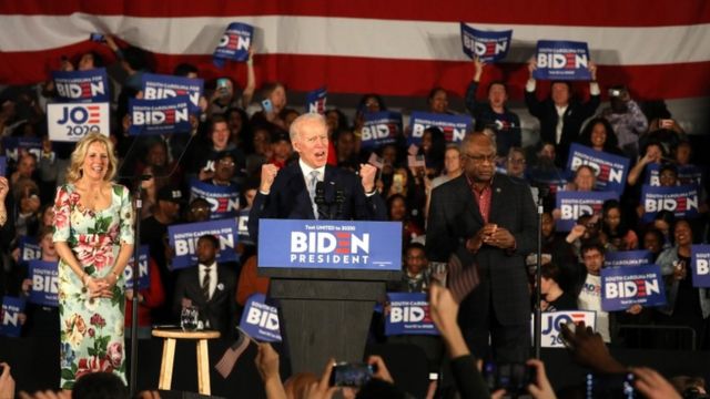 Joe Biden at a South Carolina rally