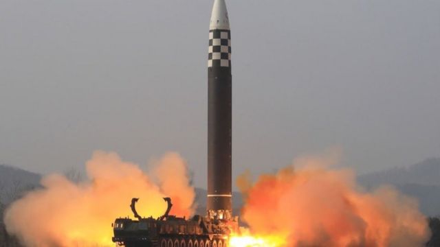 Lanzamiento del misil Hwasong-17 el 24 de marzo