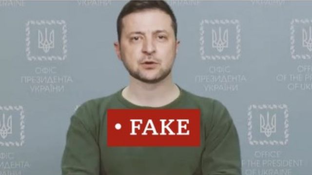 Deepfake de Zelensky