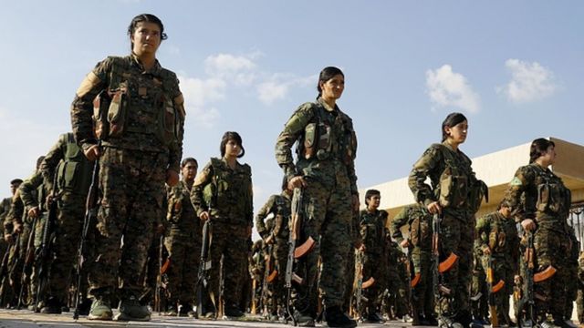 YPG öncülüğündeki SDG güçleri, Suriye'nin kuzeydoğusunu kontrol ediyor.