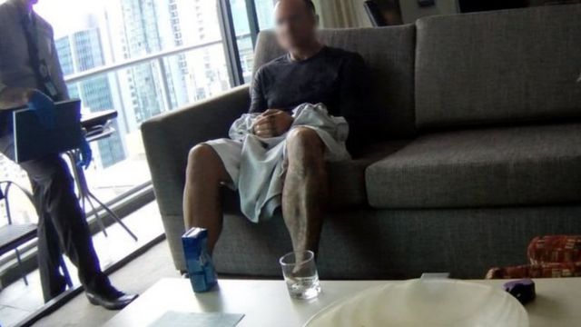 Байкер после обыска