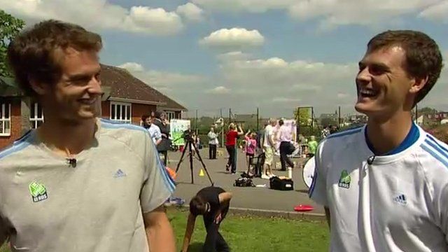 Andy and Jamie Murray