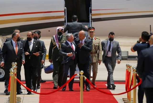 استقبال رئیس جمهور عراق از پادشاه اردن