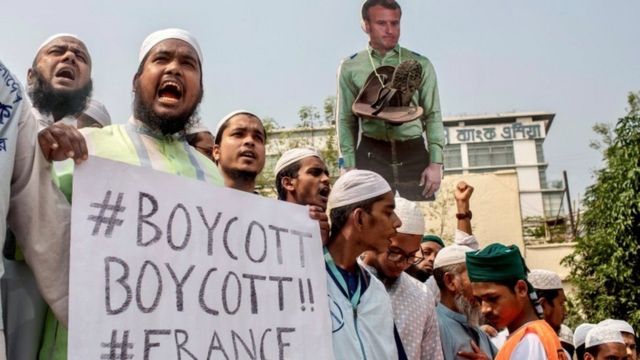 Llamado a boicot a productos franceses en Bangladés