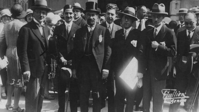 فروغی و هیئت ایرانی شرکت کننده در اجلاسیه عمومی جامعه ملل، ژنو ۱۹۳۰