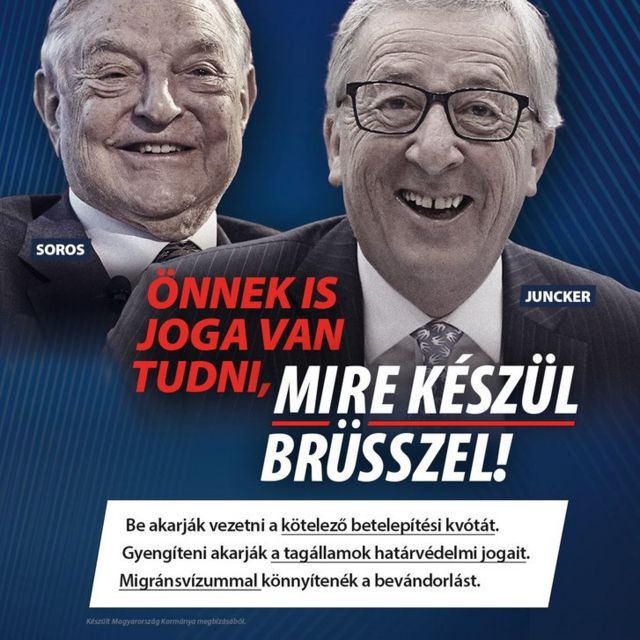 Macaristan hükümetinin hazırladığı afiş