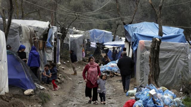 Midilli'de mülteciler