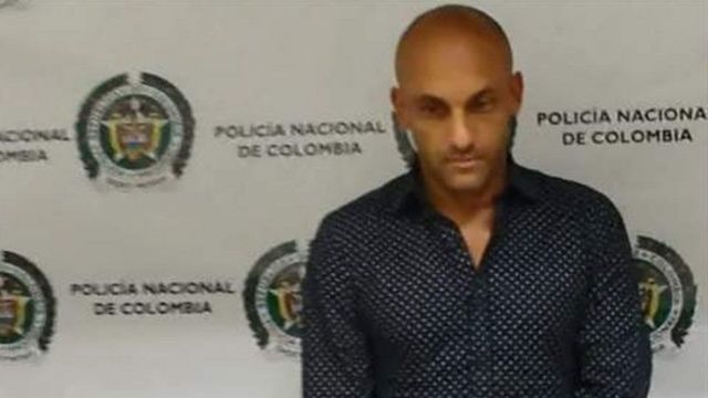 Diego Leon Osorio yafatiwe ku kibuga c'indege ca Medellin itariki 12/10/2016
