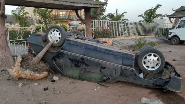 Une voiture qui s'est renversée après un excès de vitesse en Gambie