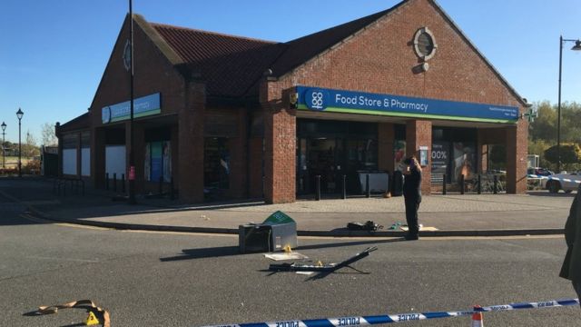 Scunthorpe ram-raid: Cash 4 Gold shop targeted by ram-raiders - BBC News