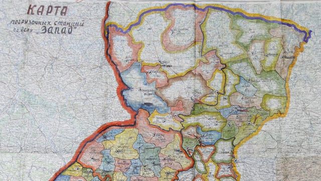 Карта проведення операції "Захід"