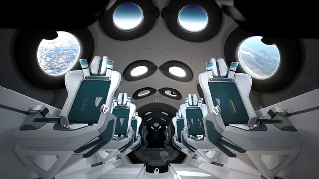 Ілюстрація інтер'єру космічного літака Unity