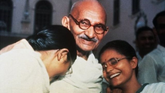మను, అభాలతో గాంధీజీ