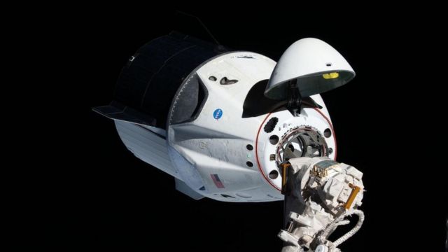 载人龙飞在去年进行过轨道测试，当时并没有载人。(photo:BBC)