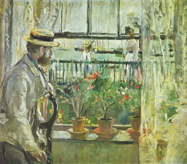 "Eugène Manet à l'Ile de Wight", por Berthe Morisot, 1875.