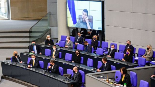 Zelensky's speech in the Bundestag