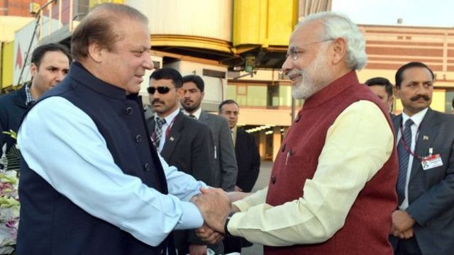 नवाज़ शरीफ़ और नरेंद्र मोदी